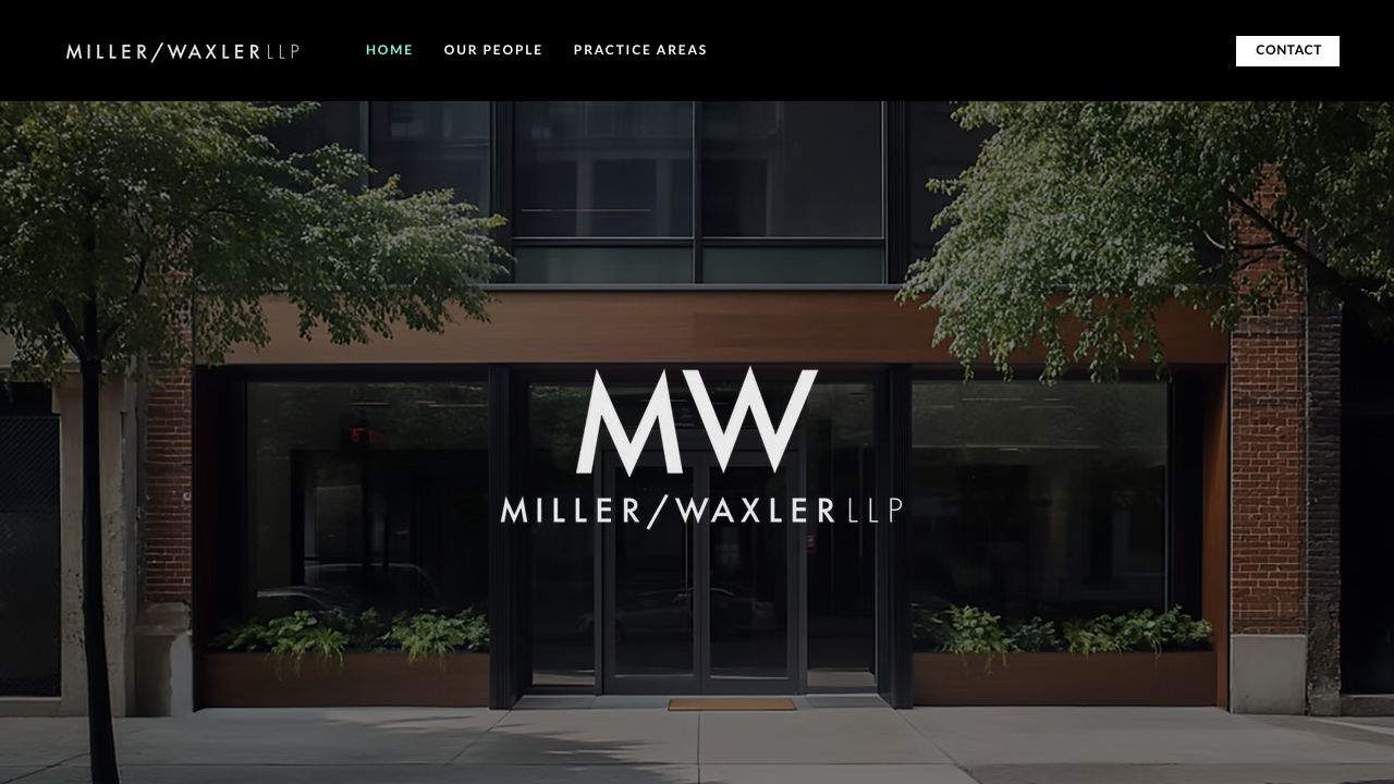 Miller Waxler LLP website homepage